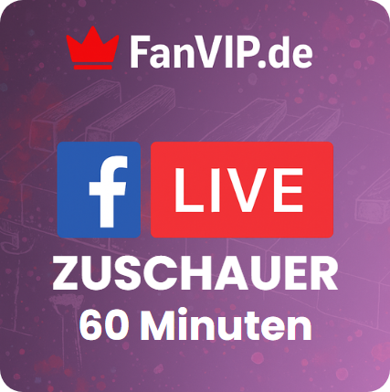 Facebook Livestream Zuschauer 60 Minuten